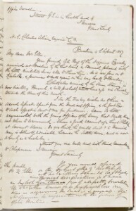 Letter from Lewis Pelly Bushire to Barrow Helbert Ellis Qatar